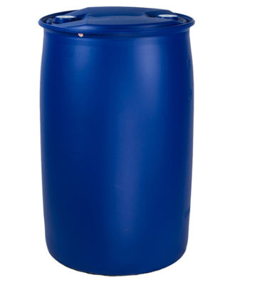 Reusable 200L Blue Plastic Barrel Drum Harmless Single Ring Closed