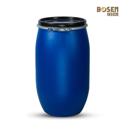 Polyethylene 120L Open Head Plastic Drum With Metal Clamp Locking Ring