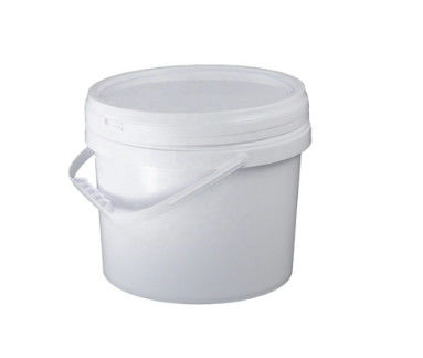 20cm Plastic Paint Bucket Lightweight White Five Gallon Buckets Thickened