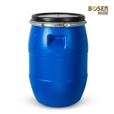 Durable Plastic Chemical Barrel 60L Round Bucket With Iron Ring