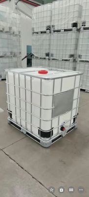 Chemical HDPE IBC Tank Square 1 Ton Plastic Tank White ISO9001