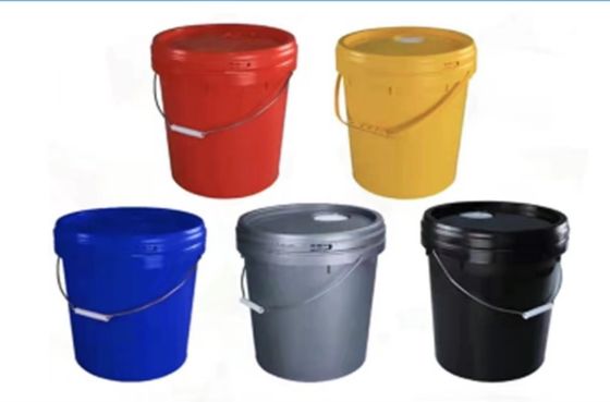Thick 1.4mm Empty Plastic Paint Bucket Rustproof Multicolor 20L