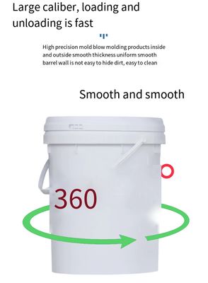 Paint 1L / 2L / 5L / 10L Plastic Buckets Customized Plastic Pails