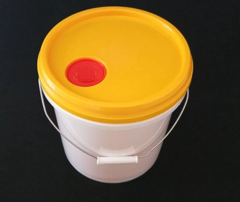 HDPE Plastic Paint Pail Round Enclosed Plastic Water Pail With Lid Handle