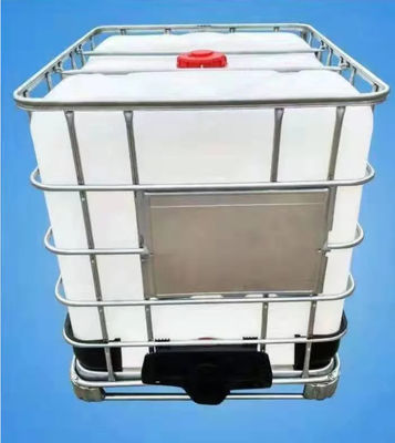 Square 1000 Litre IBC Storage Tanks Stainless Steel Pallet Liquid Container