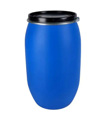 60 Litre HDPE Open Top Blue Plastic Drum Iron Stirrup Barrel